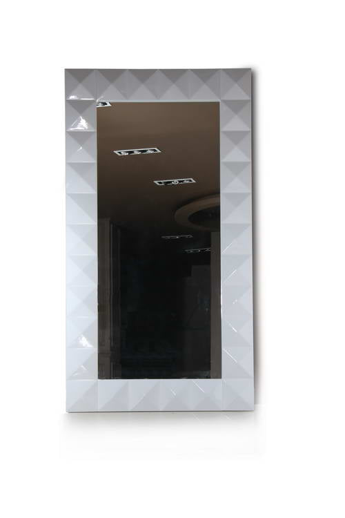 Versus Eva - Vertical Standing White Lacquer Floor Mirror