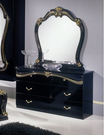 Modrest Judy Italian Classic Black & Gold Dresser