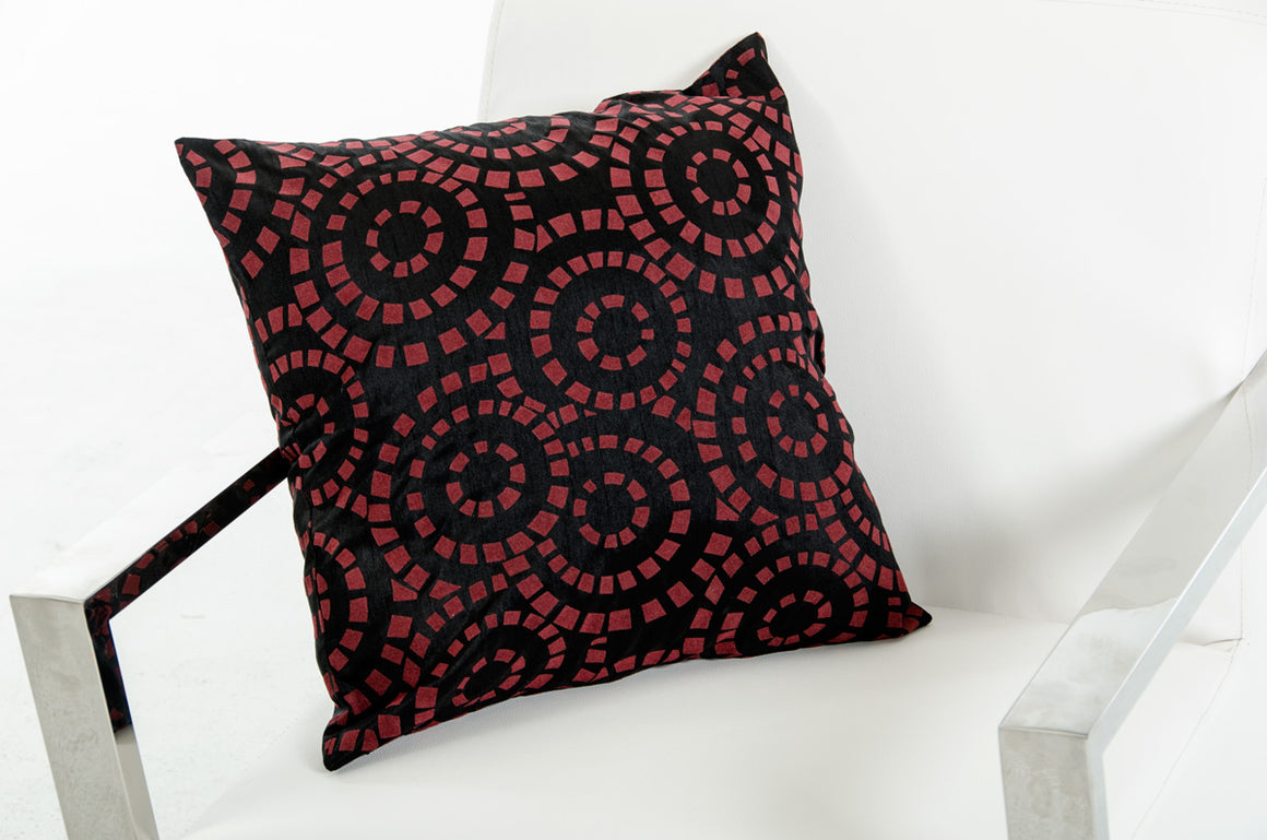 Modrest Orbit Black and Red Throw Pillow