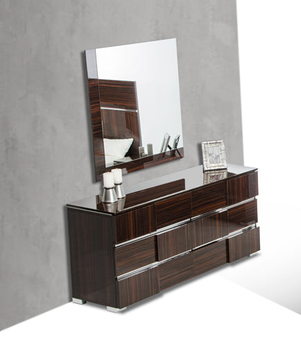 Modrest Picasso Italian Modern Ebony Lacquer Dresser