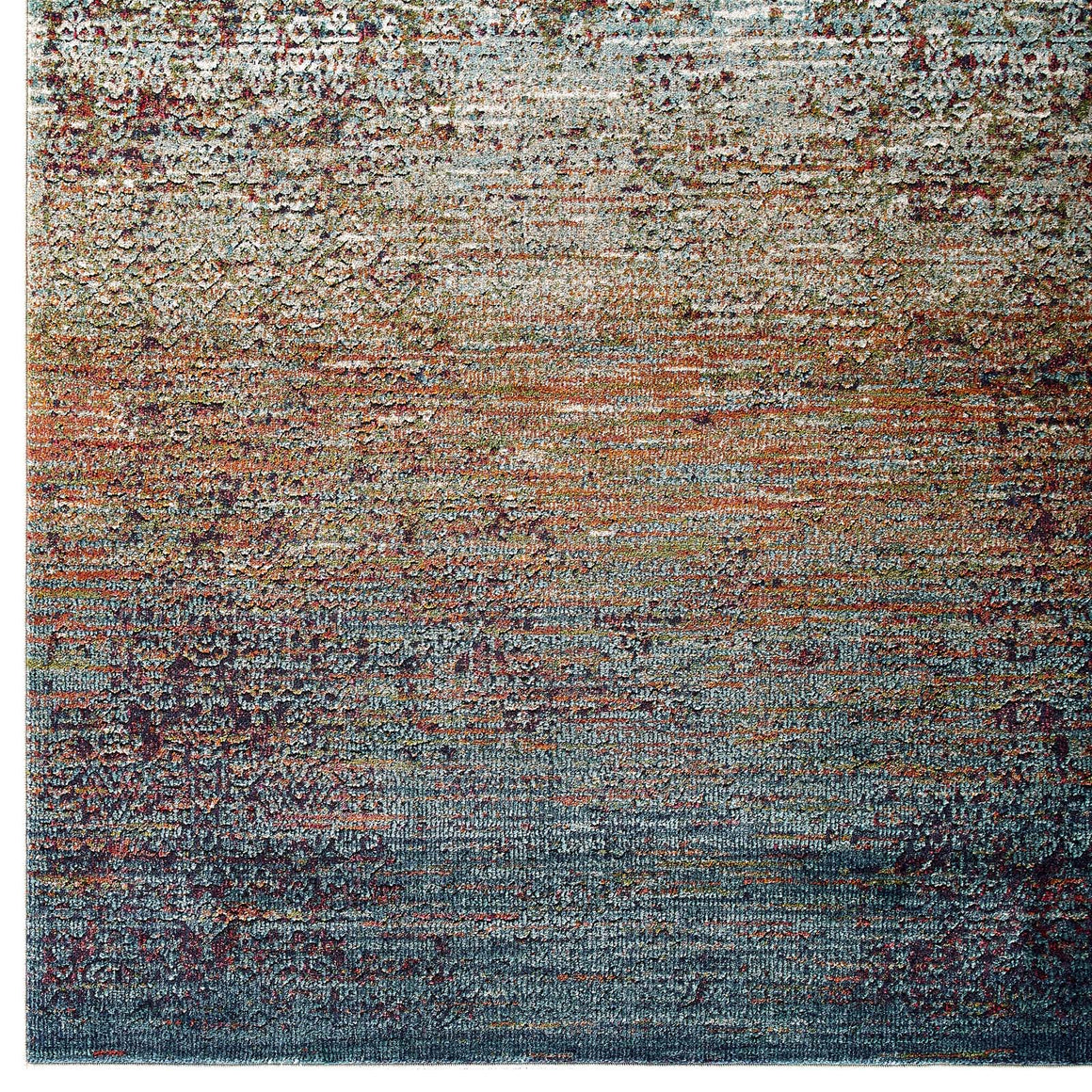 Tribute Jacinda Rustic Distressed Vintage LatticeArea Rug