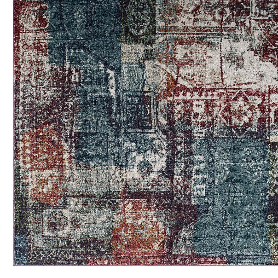 Tribute Elowen Contemporary Modern Vintage MosaicArea Rug