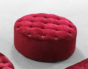 Divani Casa Cosmopolitan Fabric Round Ottoman