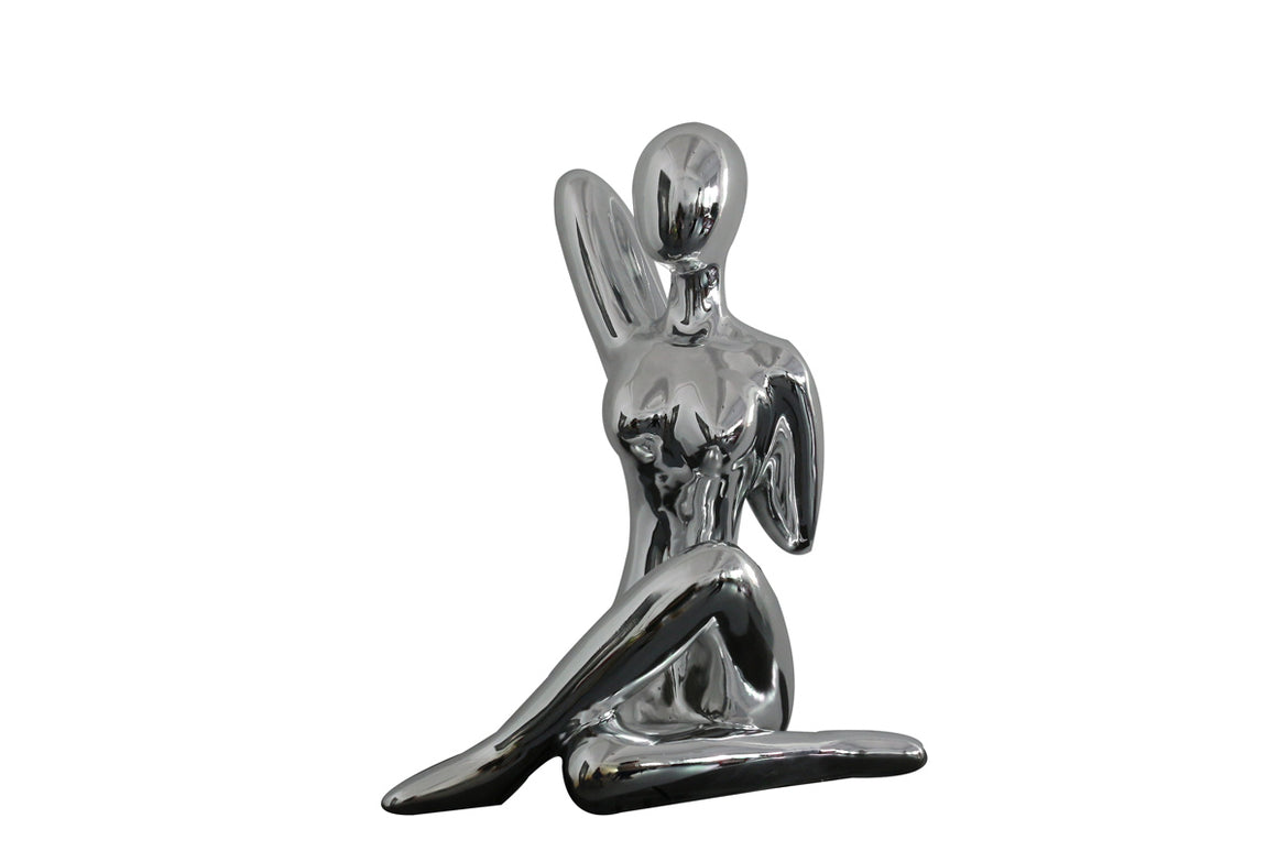 Modrest Yoga Modern Silver Sculpture