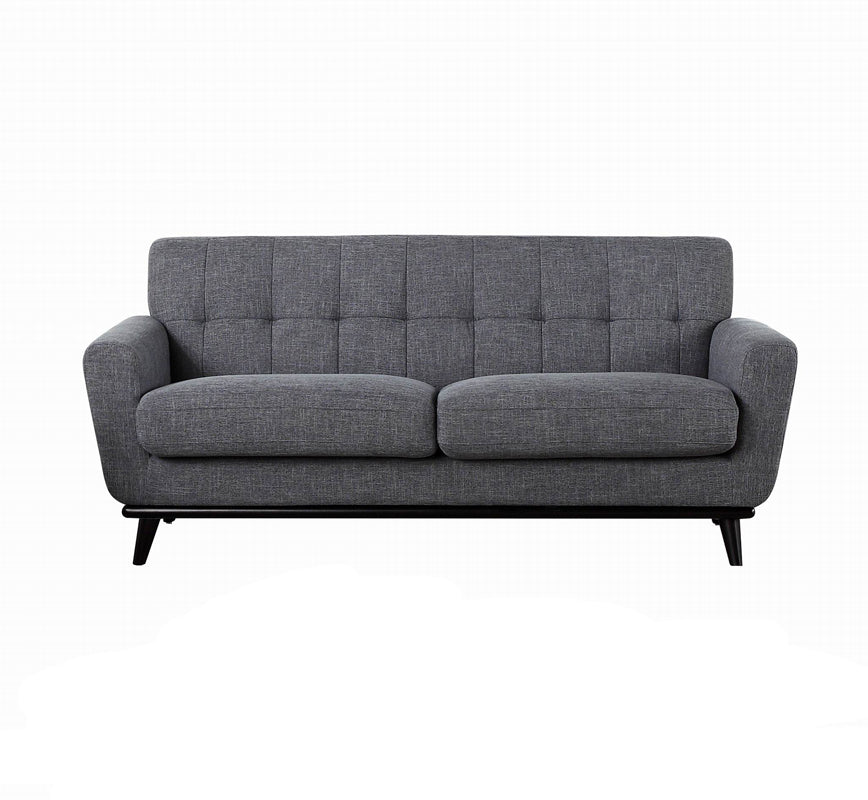 Divani Casa Corsair Modern Grey Fabric Sofa