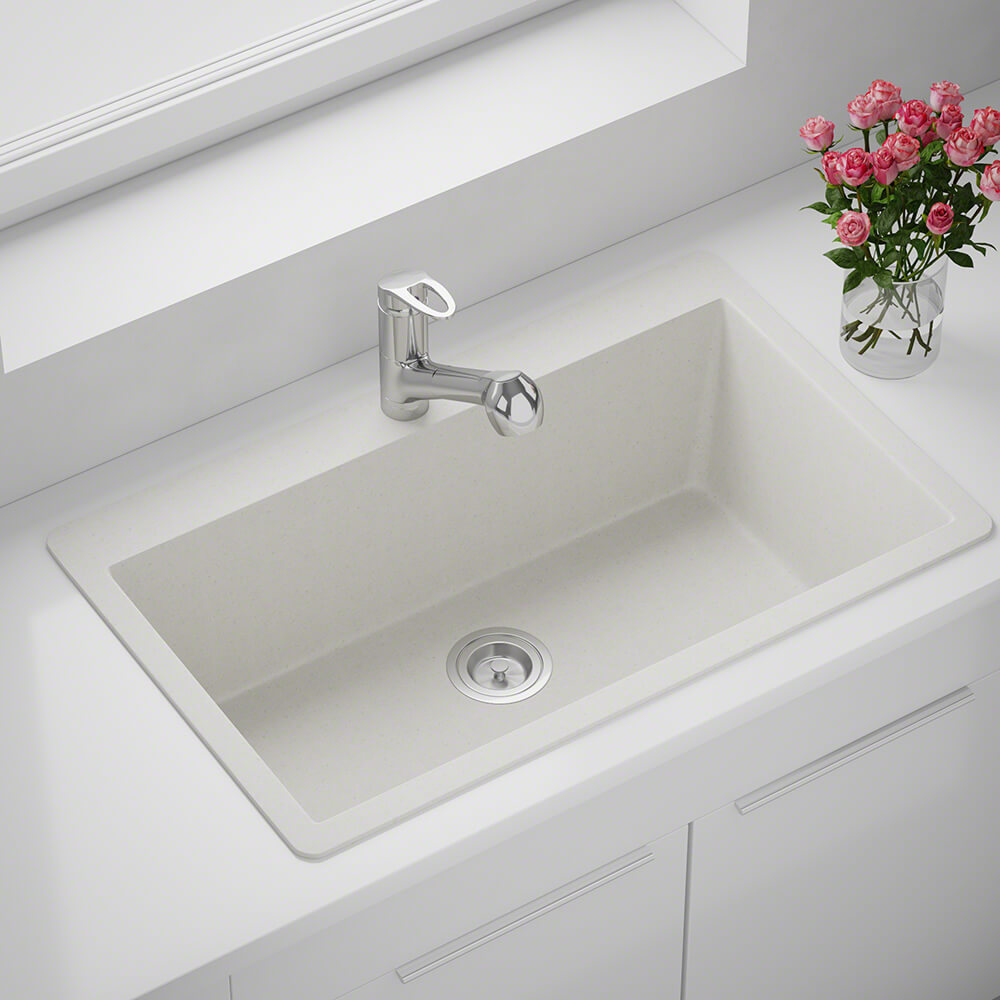 P848TW Large Single Bowl Topmount AstraGranite Sink