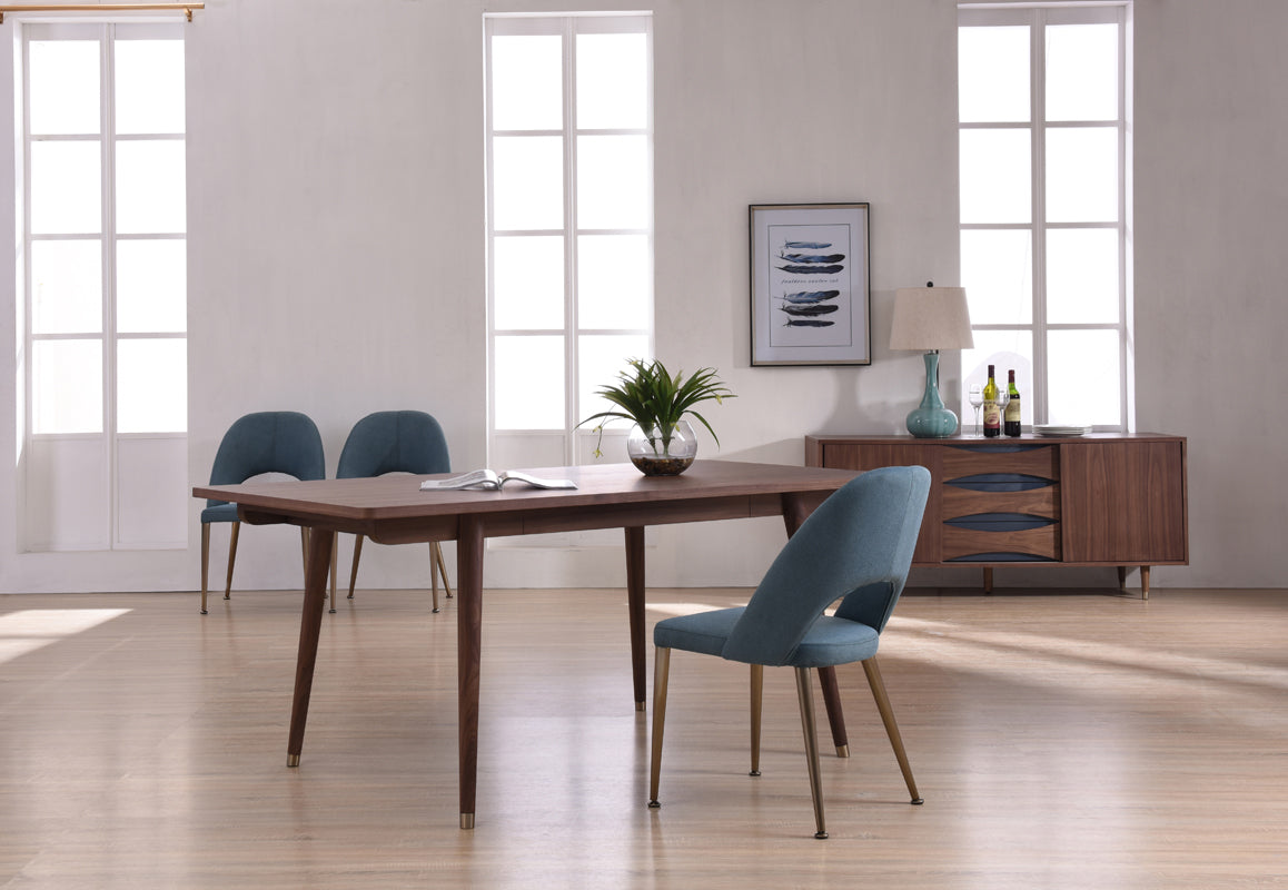 Modrest Gloria Modern Walnut Dining Table