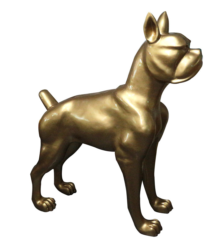 Modrest Large Gold Dog Sculpture