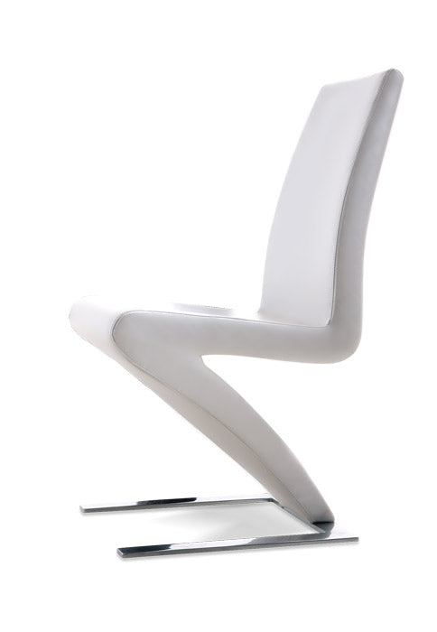 Zayd Modern White Eco-Leather Dining Chair (Set of 2)
